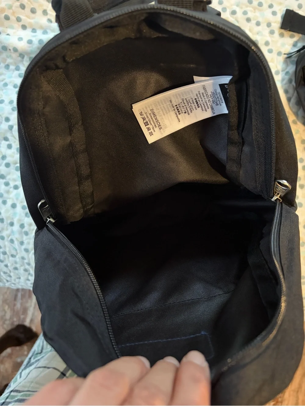 Jansport Black Backpack and Black Waist Pack Set